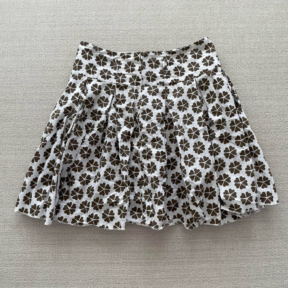 Only brown and white floral midi skirt | summer roberts core